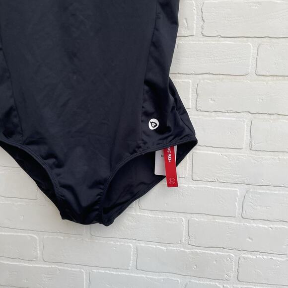 BALEAF Women's 42 Black Racerback One Piece Training Swimwear Bathing Suit 2XL - Picture 4 of 9